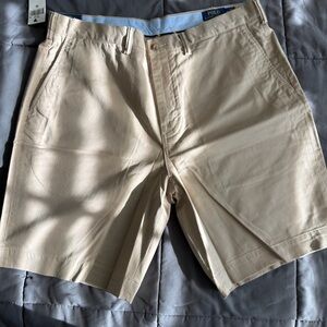 Polo by Ralph Lauren Men's Cream Flat Front Shorts